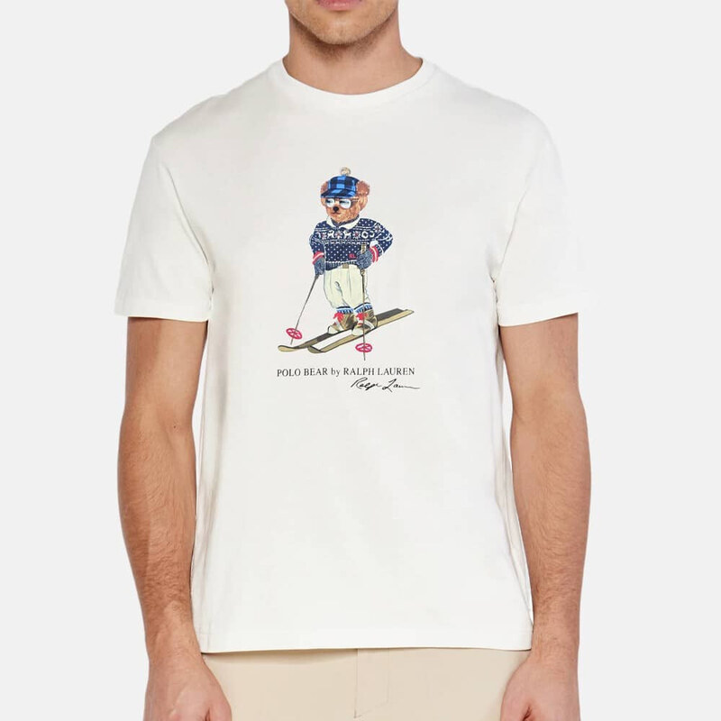 Pánské bílé triko Ralph Lauren 55903 55554083