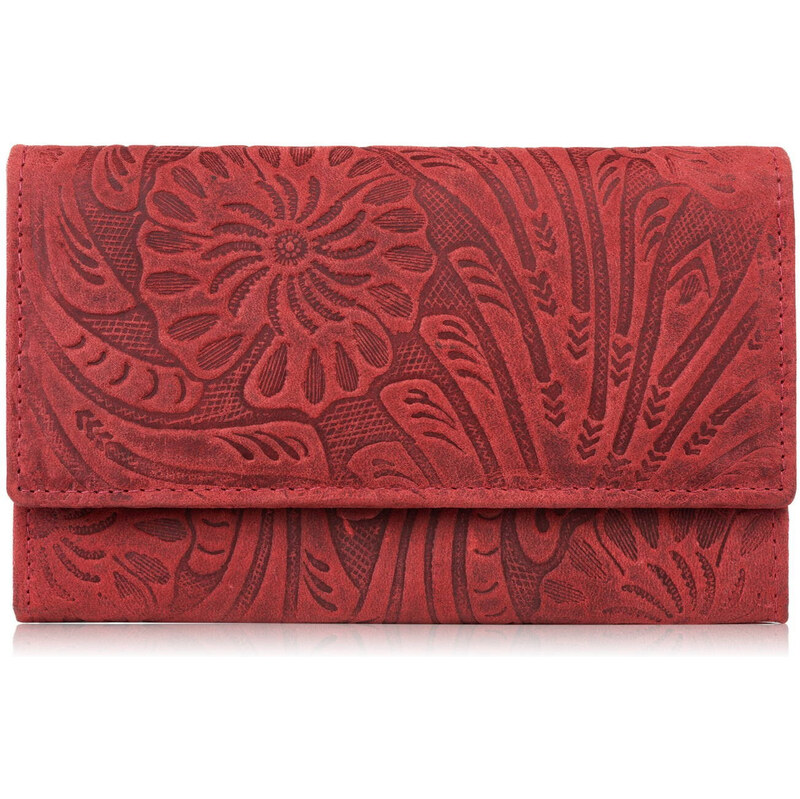 Paolo Peruzzi Dámska kožená peňaženka Vintage, kvetinová T-108-HRD | 55553917