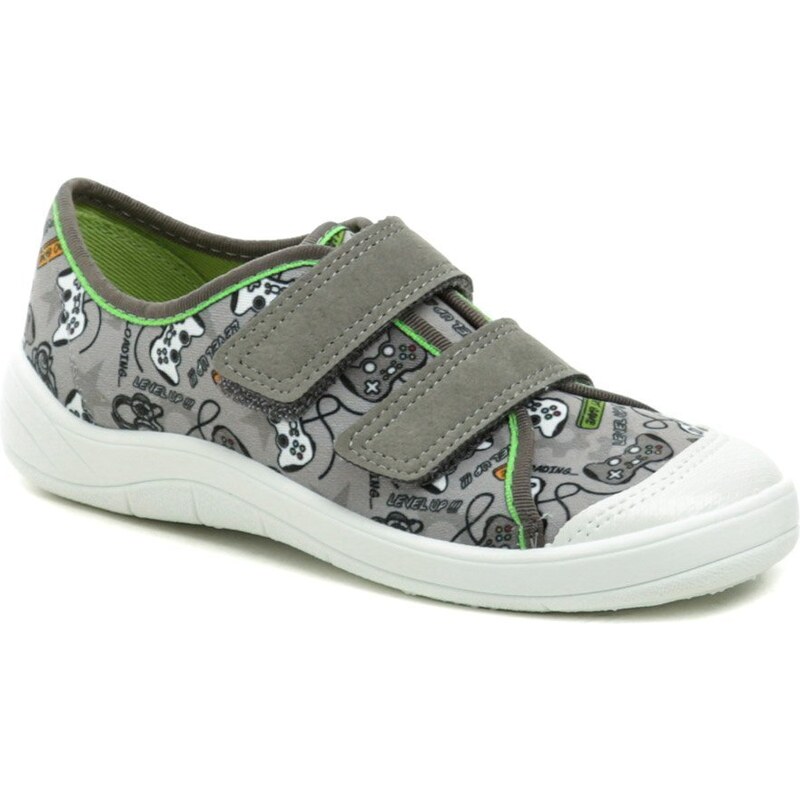 Befado 772y009 sivé detské tenisky na suchý zips 55576258