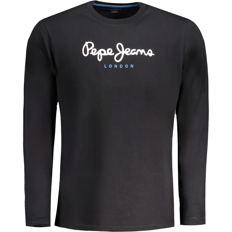 Čierne tričko s dlhým rukávom Pepe Jeans 65202229