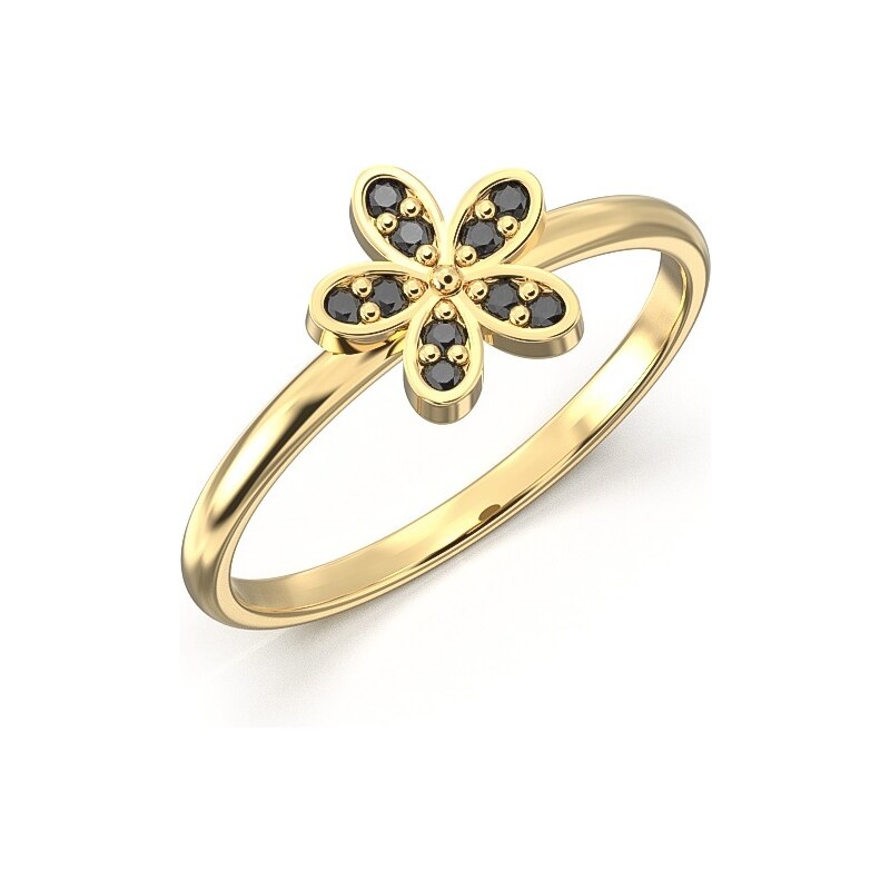 Diamantový zlatý prsteň 22173D/ZW 34435781