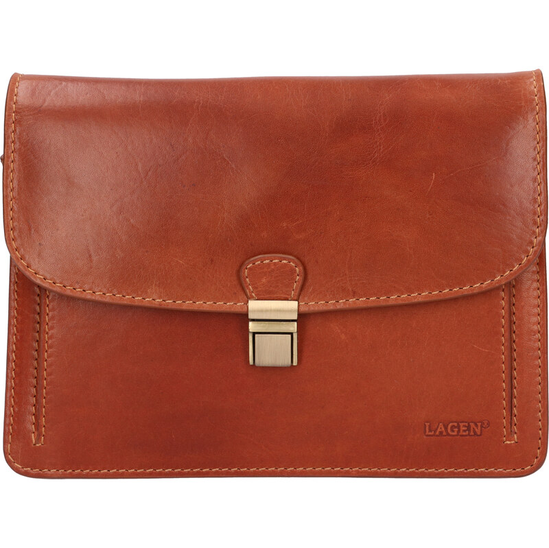 Lagen Pánska kožená taška BLC-23/2596 CGN 66593224