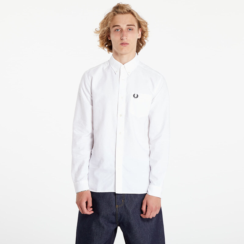 Košeľa FRED PERRY Oxford Shirt White M 55607440
