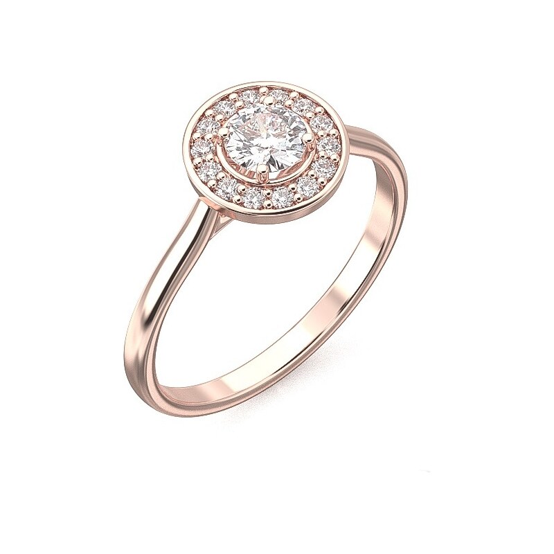 Žatecký Prsteň z ružového zlata 22167/R 30763240