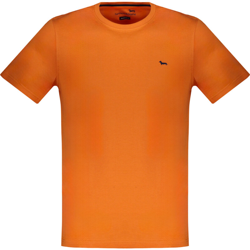 HARMONT & BLAINE Pánske oranžové tričko s krátkym rukávom 64709429