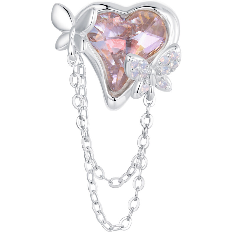 Royal Fashion strieborný prívesok Záhradný motýľ 56574015