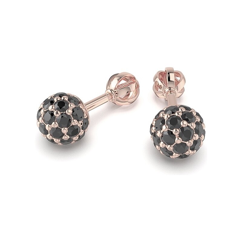 Žatecký Diamantové náušnice z ružového zlata 23224D/RC 33068505