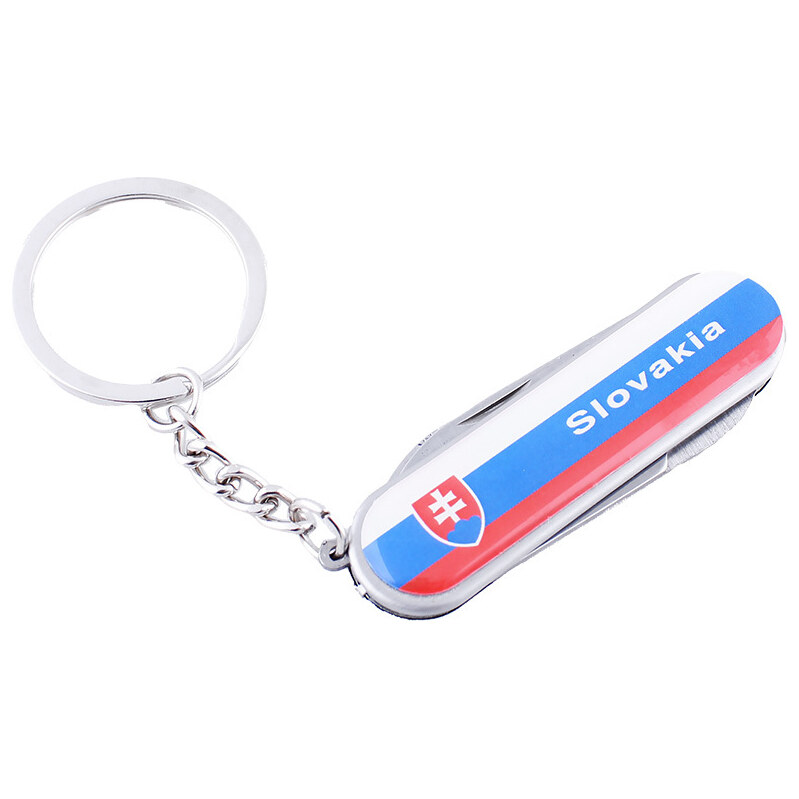 Prívesok na kľúče Slovakia vreckový nôž 6cm 55671956