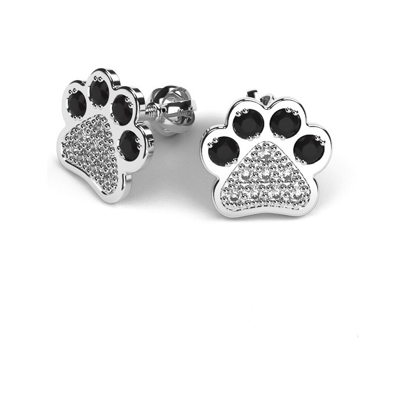 Náušnice z bieleho zlata 23219 28516978