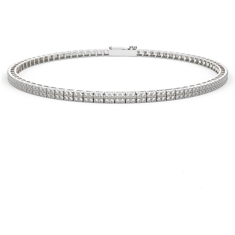 Tenisový náramok z bieleho zlata 2518B/BX 55672696