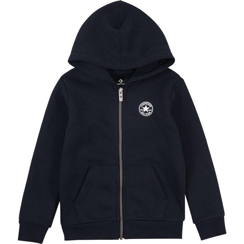 CONVERSE Tepláková bunda tmavomodrá / biela 56752442