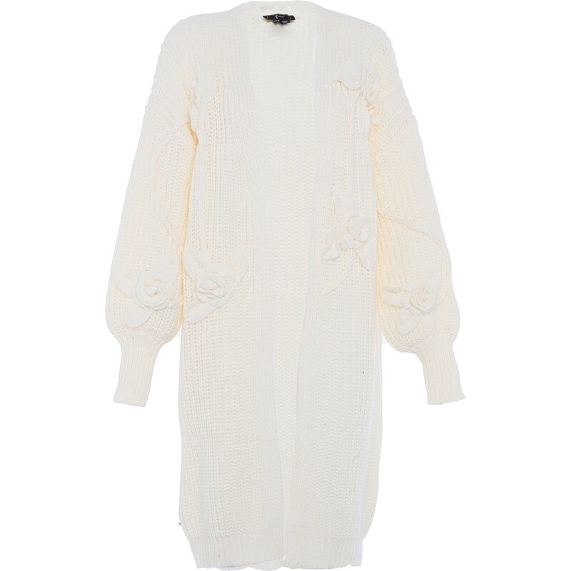 faina Kardigán biela ako vlna 56103154