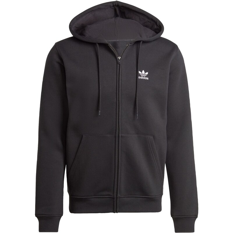 ADIDAS ORIGINALS Tepláková bunda Trefoil Essentials čierna / biela 55716437