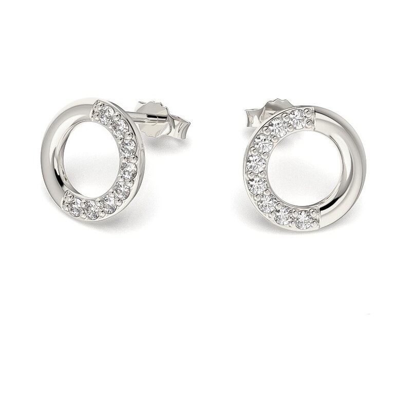 Žatecký Briliantové náušnice z bieleho zlata 23208B/B 11371945