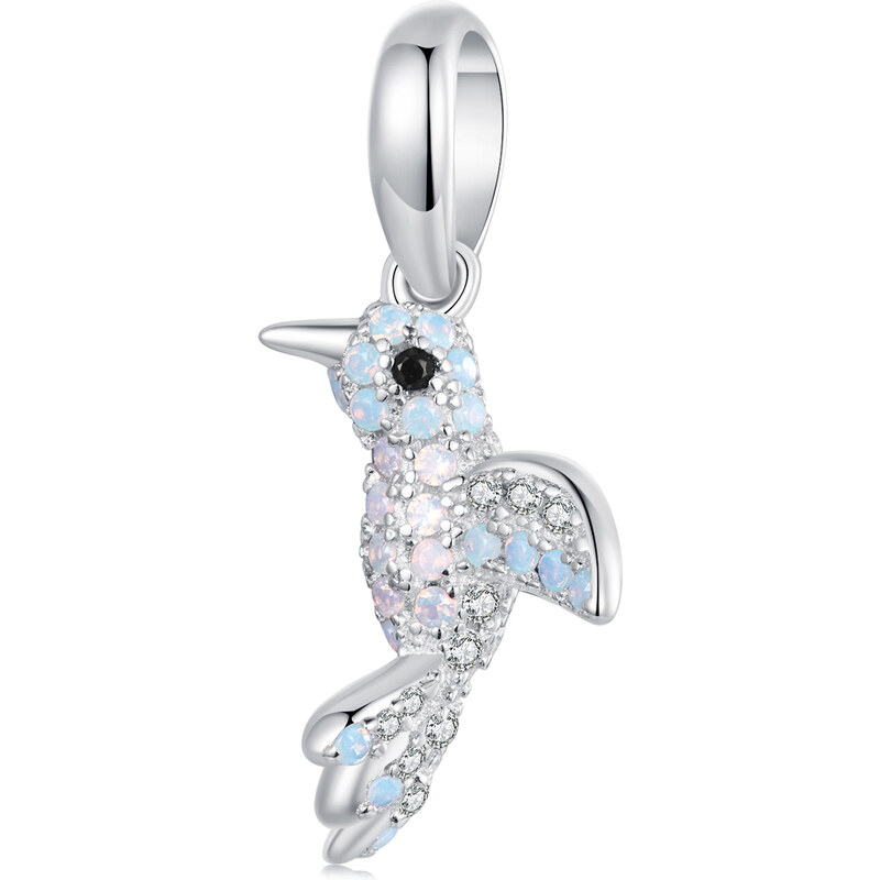 Royal Fashion strieborný visiaci prívesok vtáčik 56574018