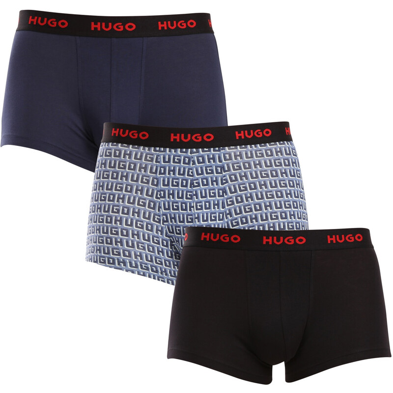 3PACK pánske boxerky HUGO viacfarebné (50517894 975) 55725406