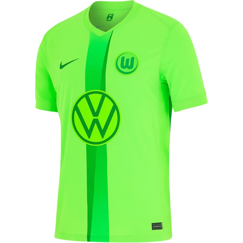 NIKE Dres VfL Wolfsburg 2024/2025 neónovo zelená / svetlozelená / 67750860