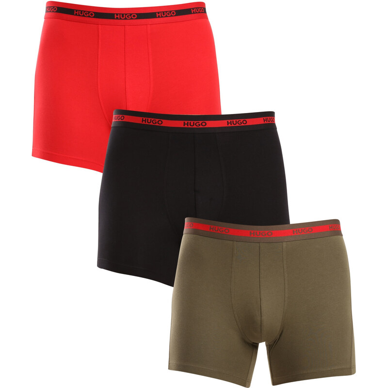 3PACK pánske boxerky HUGO viacfarebné (50520475 971) 55735102