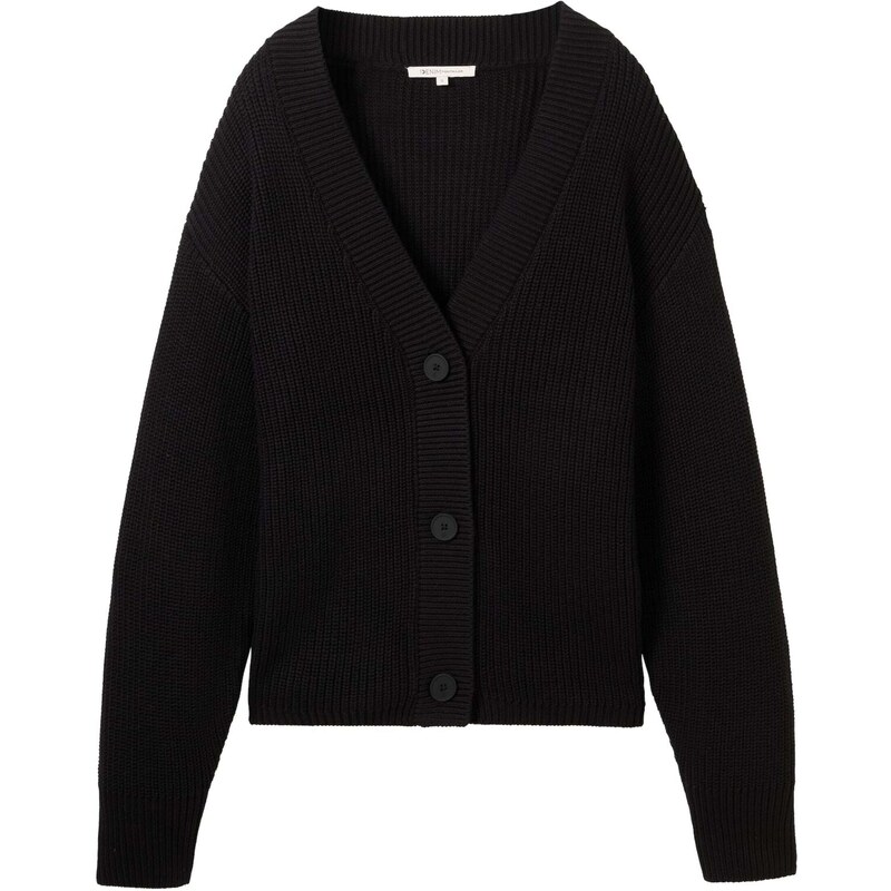 TOM TAILOR DENIM Kardigán čierna 57280493