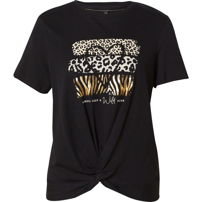 ONLY Tričko ONLNORA krémová / zlatá / čierna / biela 55752069