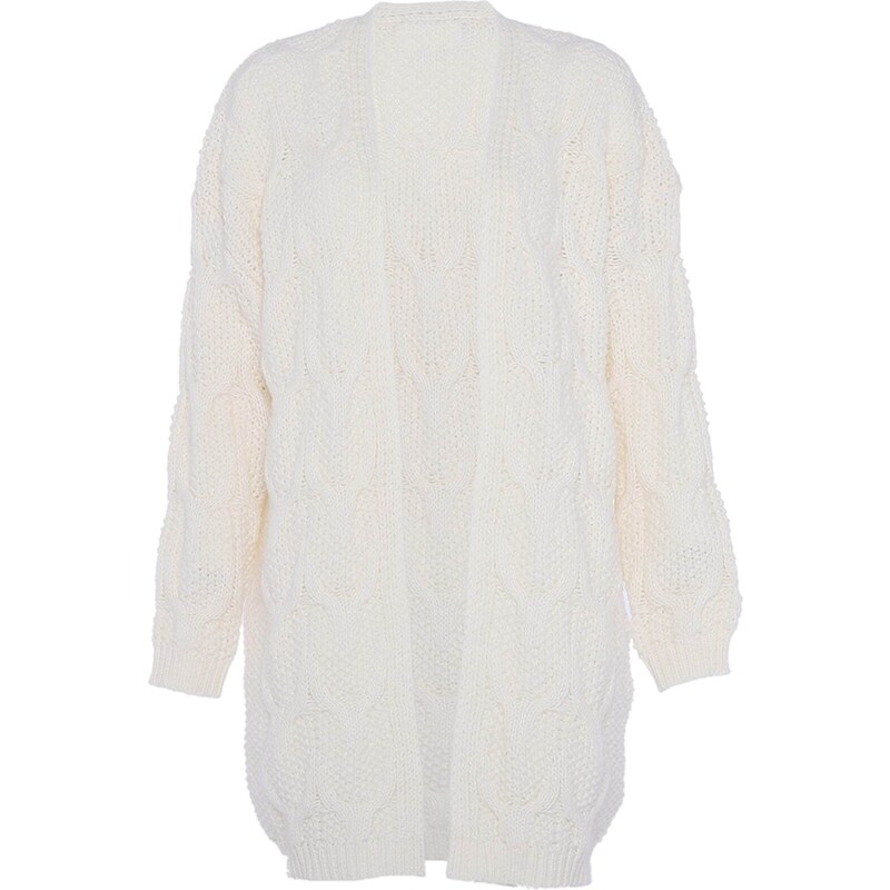 faina Kardigán biela ako vlna 56103169
