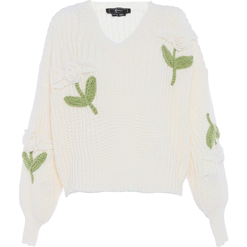 faina Sveter jablková / prírodná biela 57221238