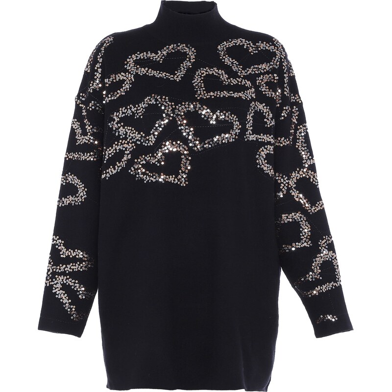 faina Sveter čierna / strieborná 57261374