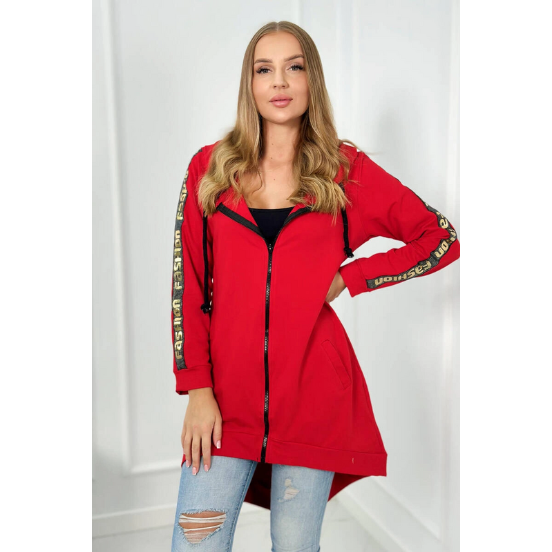 Kesi Mikina so zipsom na chrbte čierna s kapucňou 66795860