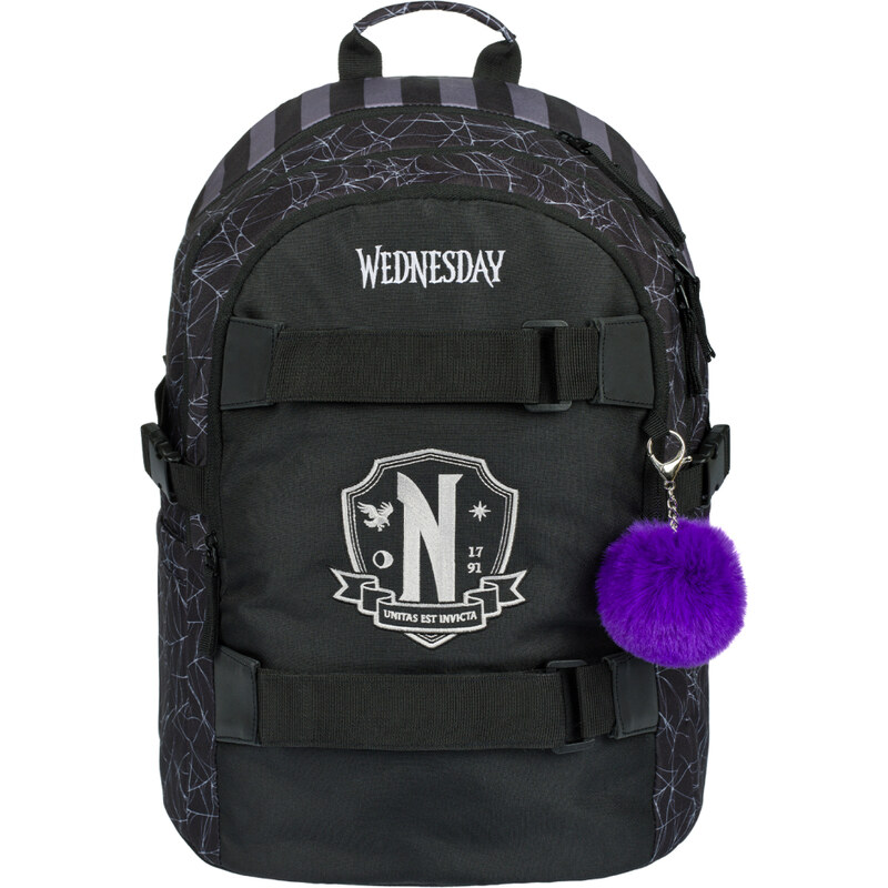 BAAGL Školský batoh Skate Wednesday Nevermore 62194812