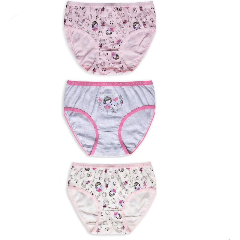 3 PACK dievčenských nohavičiek Lama G-245 92-140 55770197