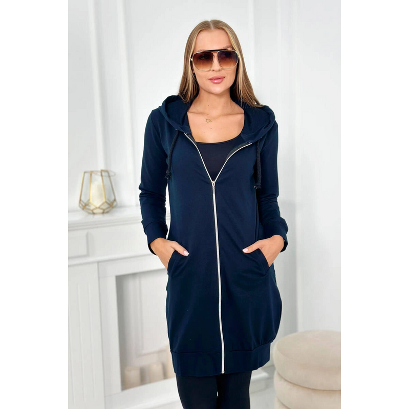 Kesi Šaty s kapucňou, mikina námornícka modrá 66421707