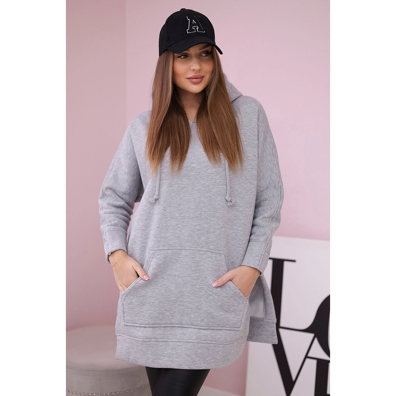 Mikina Zola s bočnými rázporkami 62853419