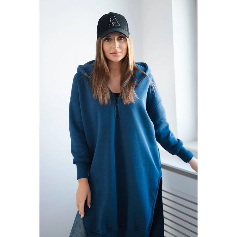 Zateplená mikina Heidi s bočnými rázporkami 65410346