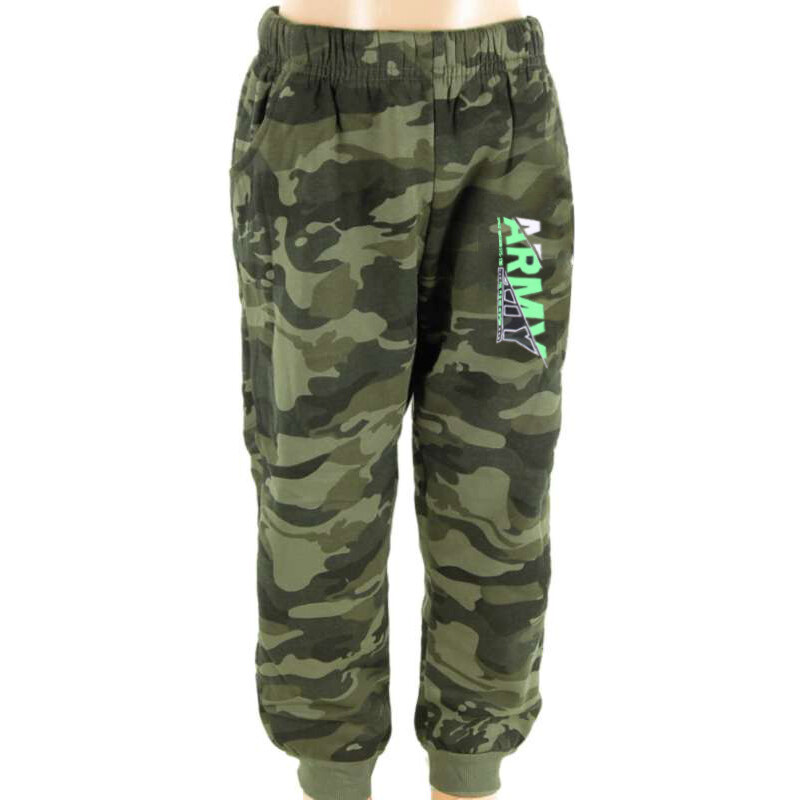 Detské maskáčové tepláky Army L362 36371788
