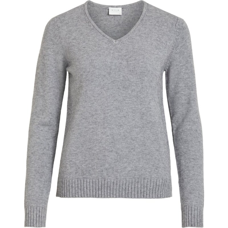 VILA Sveter VIRil sivá melírovaná 57882133