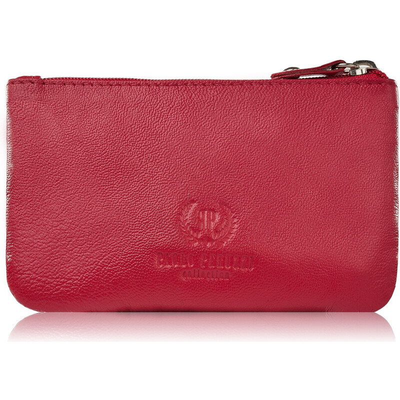 Paolo Peruzzi Kožené puzdro na kľúče T-51-NRD | červená T-51-NRD 55849813