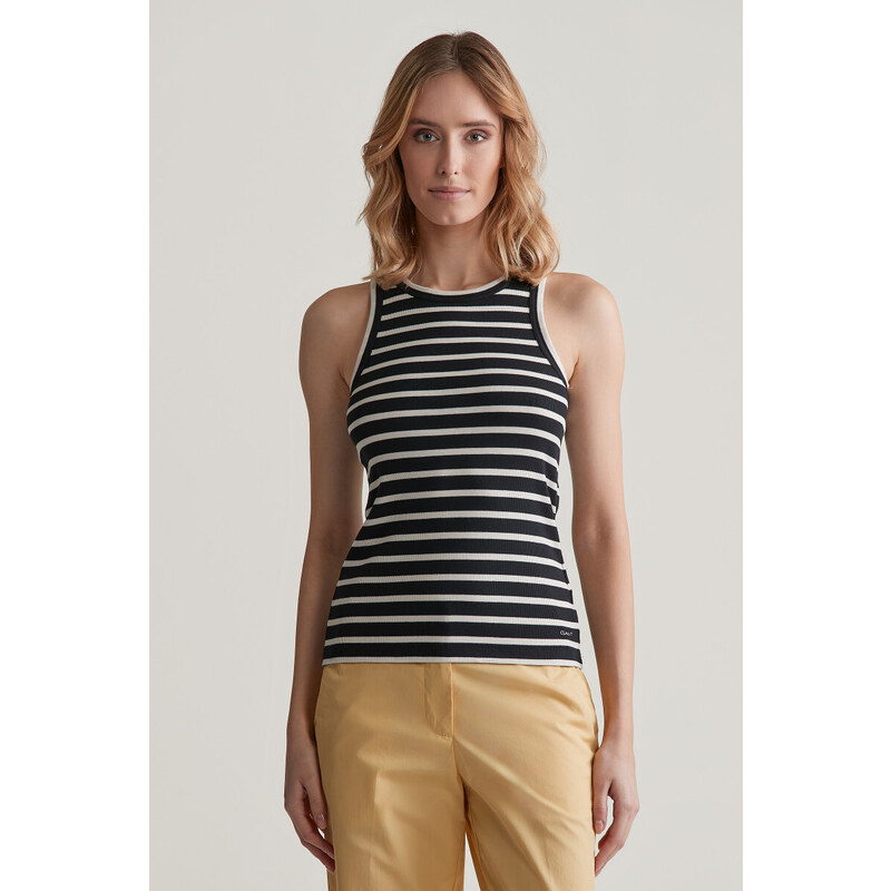TRIČKO GANT STRIPED TANK TOP BLACK 48851329