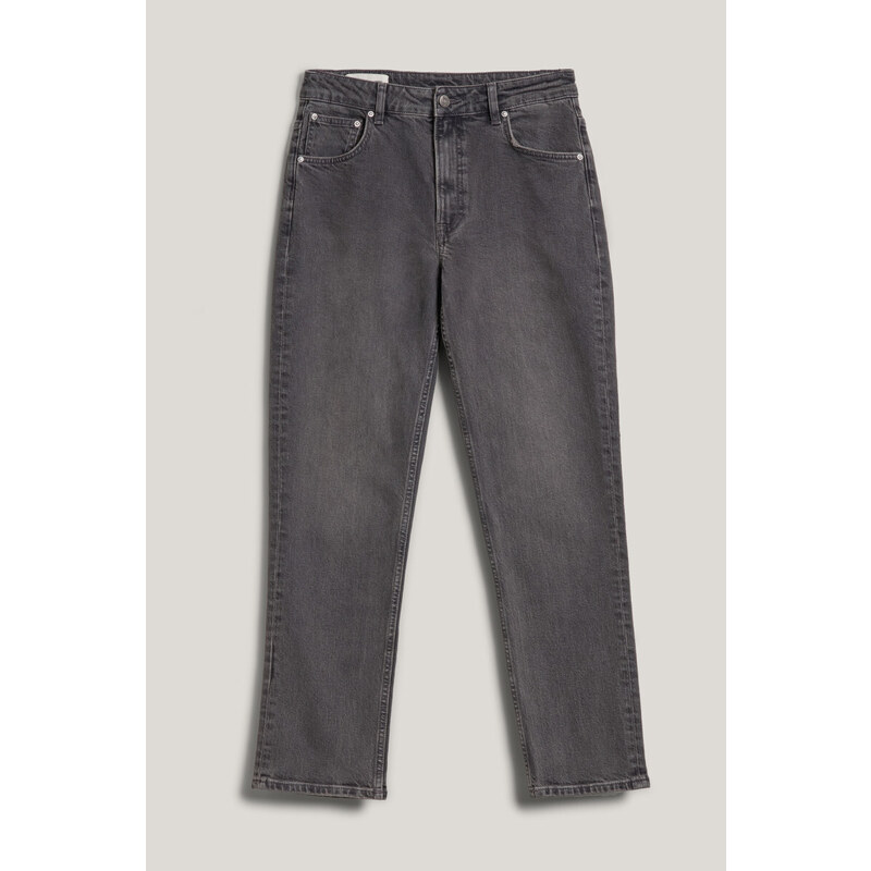 DŽÍNSY GANT STRAIGHT CROPPED JEANS BLACK VINTAGE