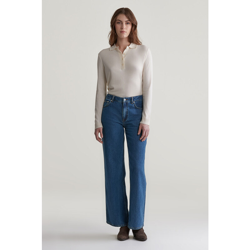 DŽÍNSY GANT REL STRAIGHT JEANS INDIGO 55857029