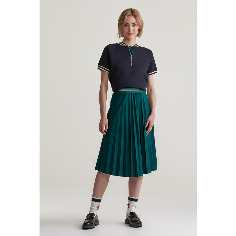 SUKŇA GANT JERSEY PLEATED SKIRT DEEP FOREST 55857055
