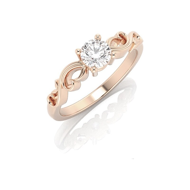 Briliantový dámsky prsteň z ružového zlata 22190B/RX 44071183