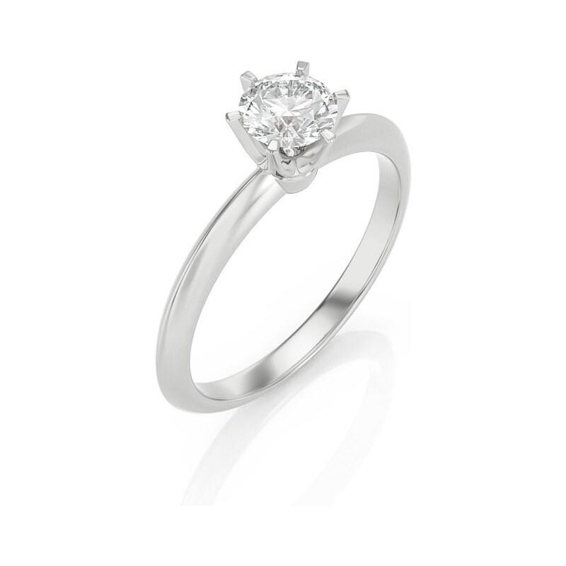 Solitaire prsteň z bieleho zlata 22187/BX 43243528
