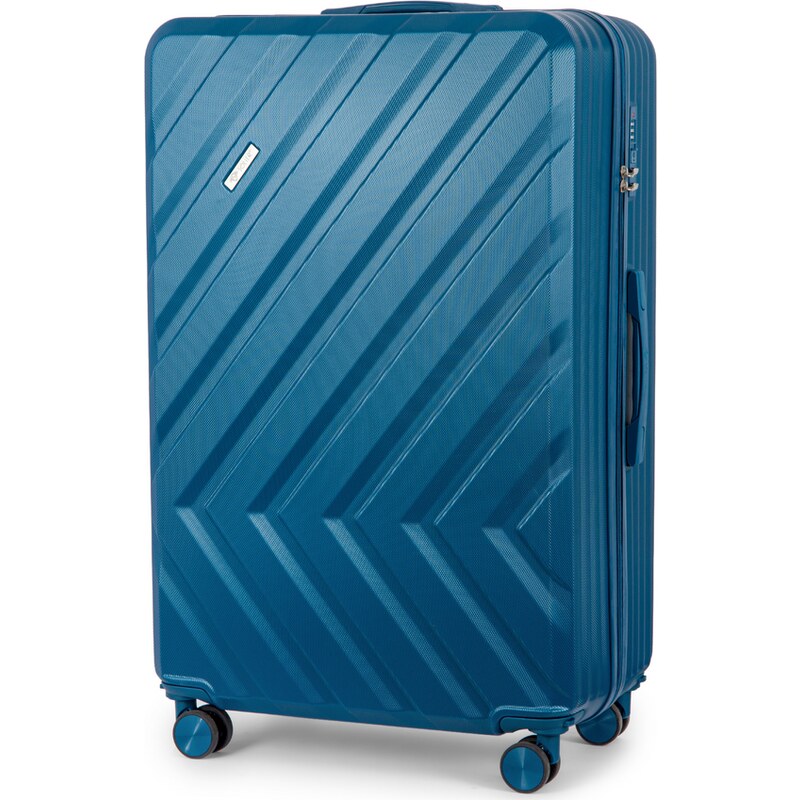 BASIC SOLIER tmavomodrý cestovný kufor KYOTO veľ. M STL1071 BLUE 24 M) 55033079