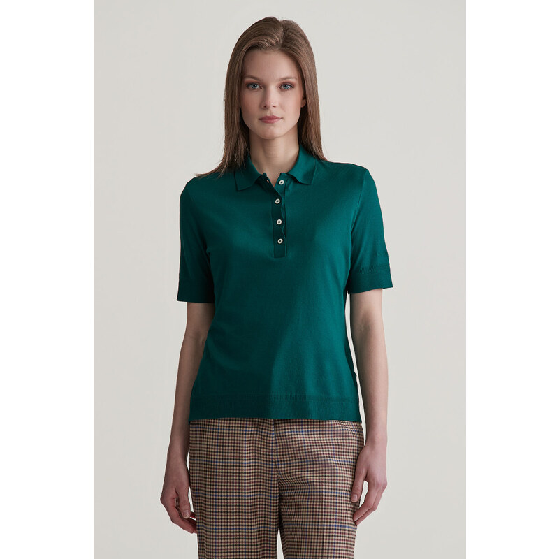 POLOKOŠEĽA GANT REG SEAMLESS SS POLO DEEP FOREST 55886285