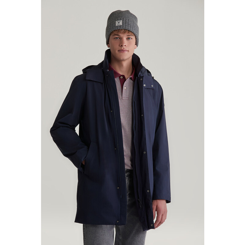 KABÁT GANT PADDED CAR COAT EVENING BLUE 55886293