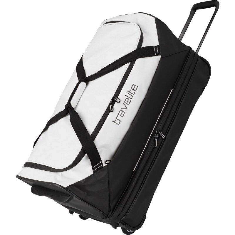 Travelite Basics Wheeled Duffle exp. Black/white 62194642