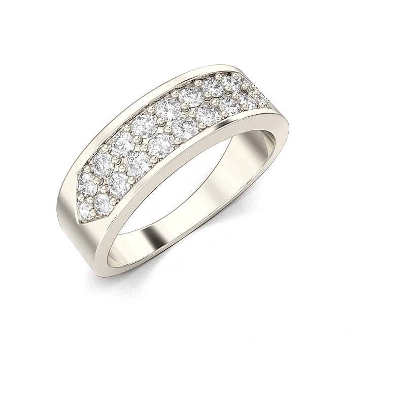 Briliantový prsteň z bieleho zlata 22171B/BX 33515582