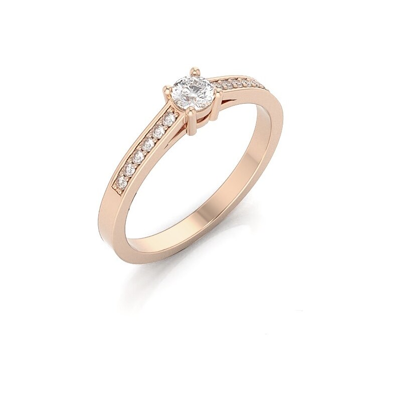 Briliantový prsteň z ružového zlata 22191B/RXX 45968497