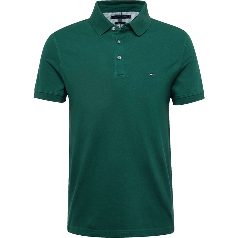 TOMMY HILFIGER Tričko CORE 1985 smaragdová 55912066