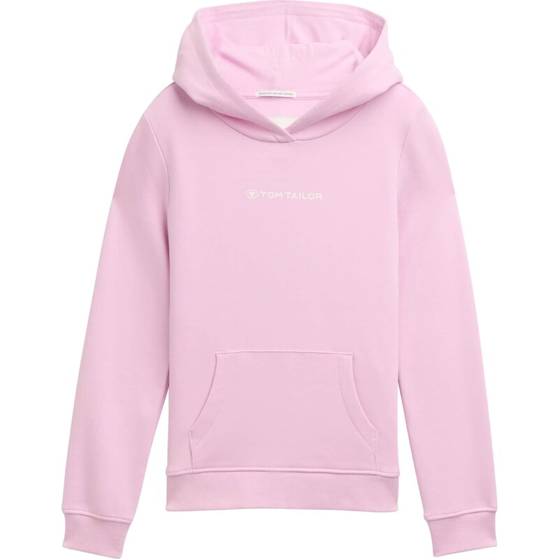 TOM TAILOR Mikina orchideová / biela 67015511